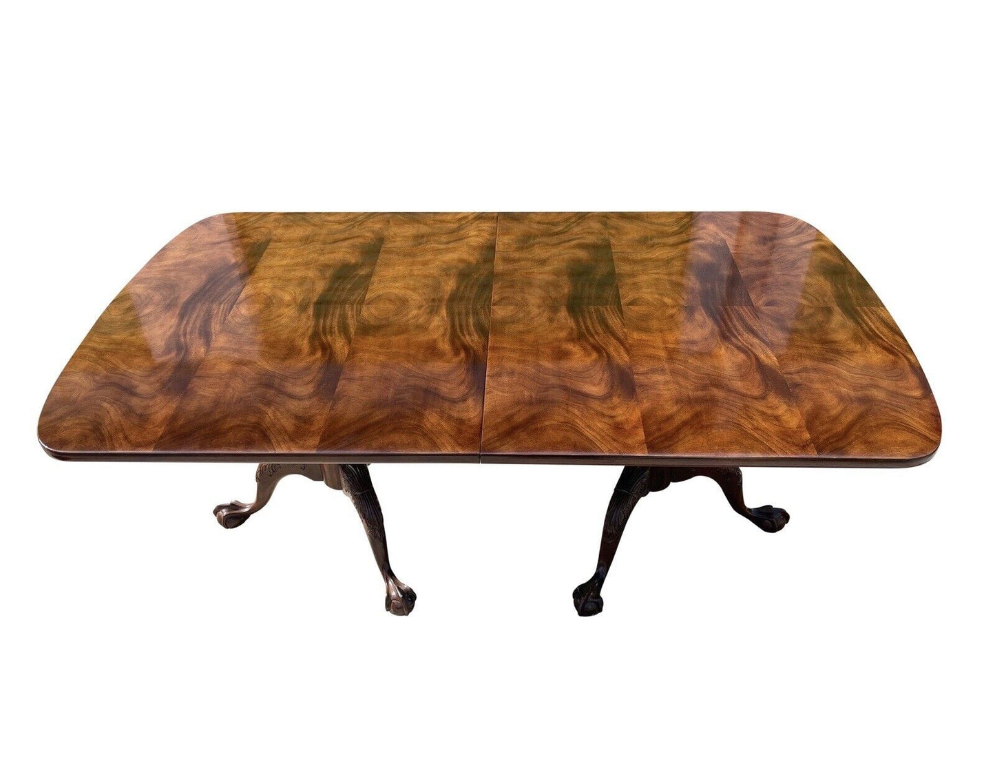 Chippendale Style Mahogany Ball & Claw Carved Dining Table by Henredon - 10 Feet
