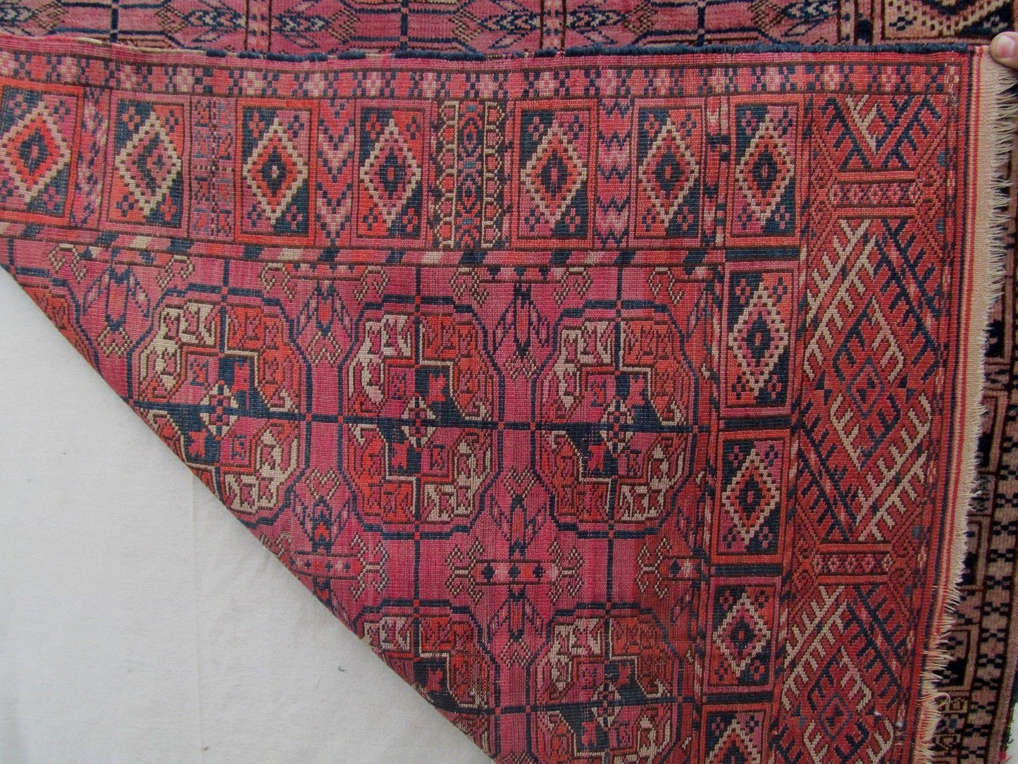 3'-"3 X 5'-5" ANTIQUE TEKKE TURKOMAN ESTATE CARPET