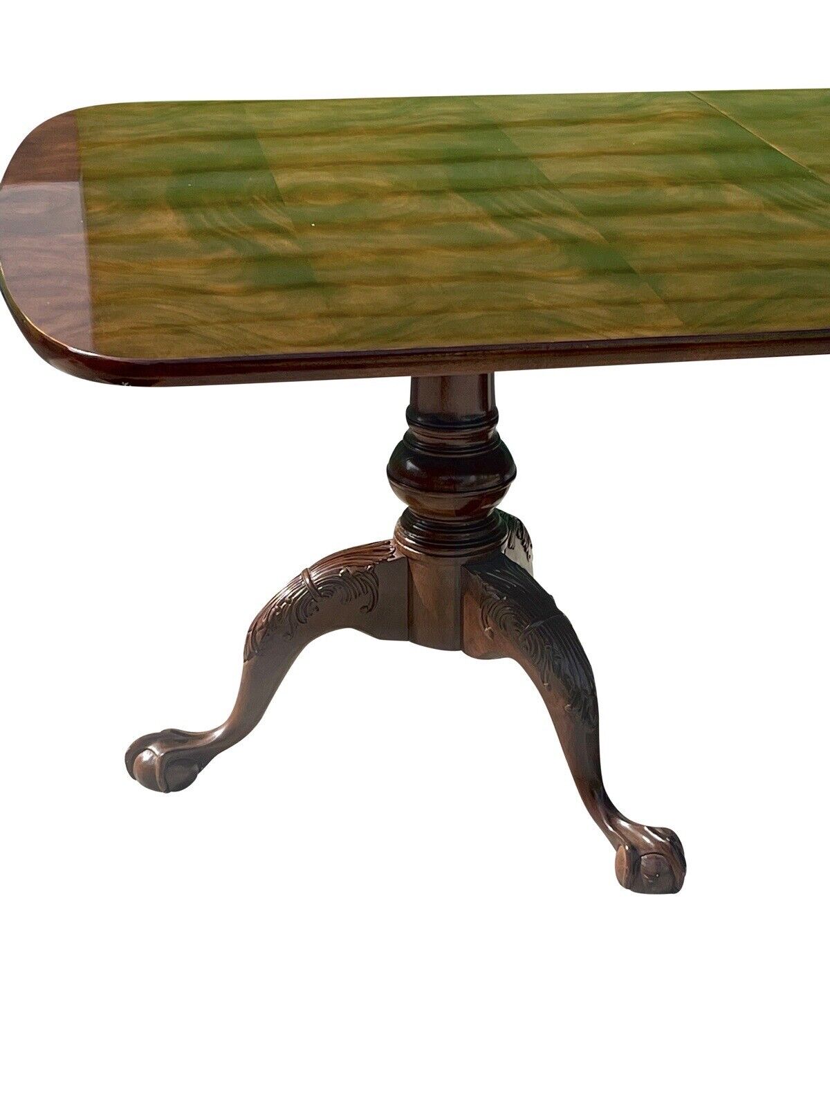 Chippendale Style Mahogany Ball & Claw Carved Dining Table by Henredon - 10 Feet