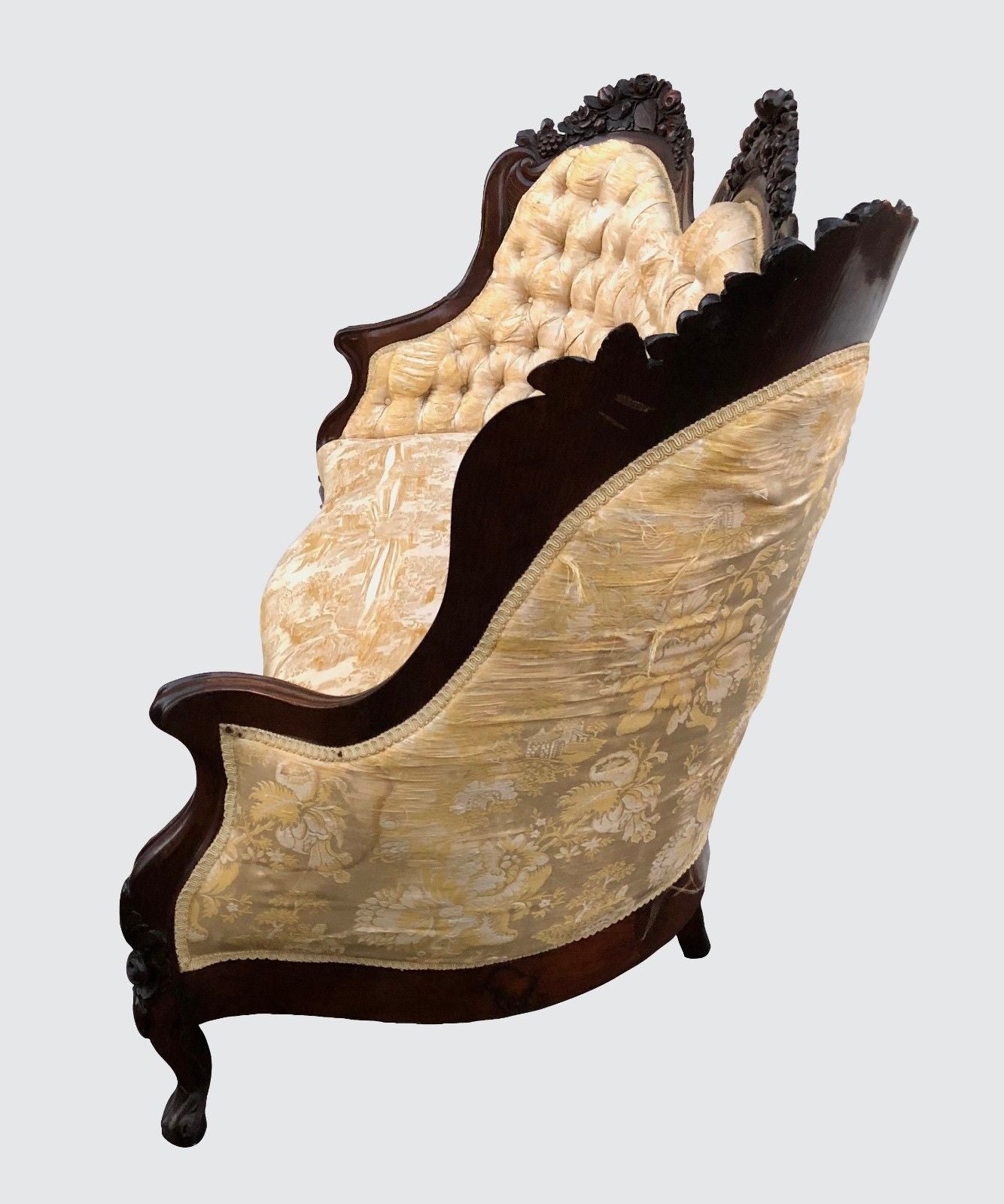 Important Victorian Carved Rosewood "Rosalie" Sofa Set By John Henry Belter