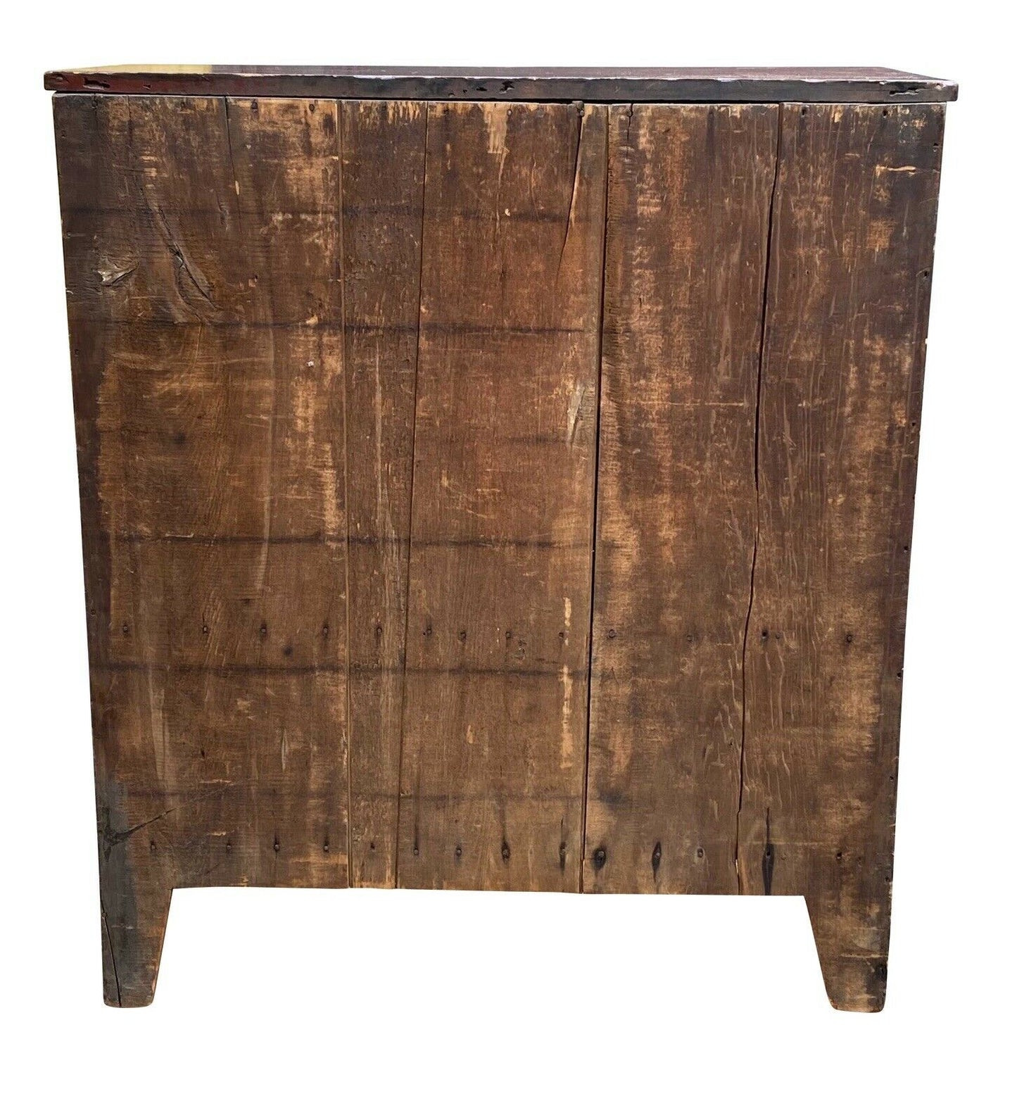 19th C Antique Country Primitive Grain Painted Jelly Cupboard / Kitchen Cabinet