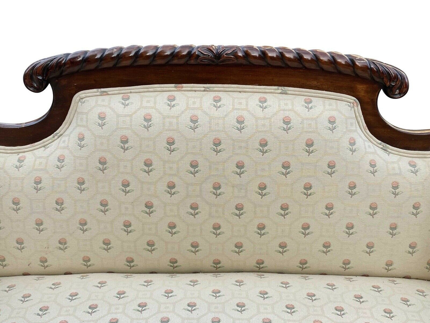 19th C Antique Victorian Mahogany Neo-classical Style Settee / Sofa