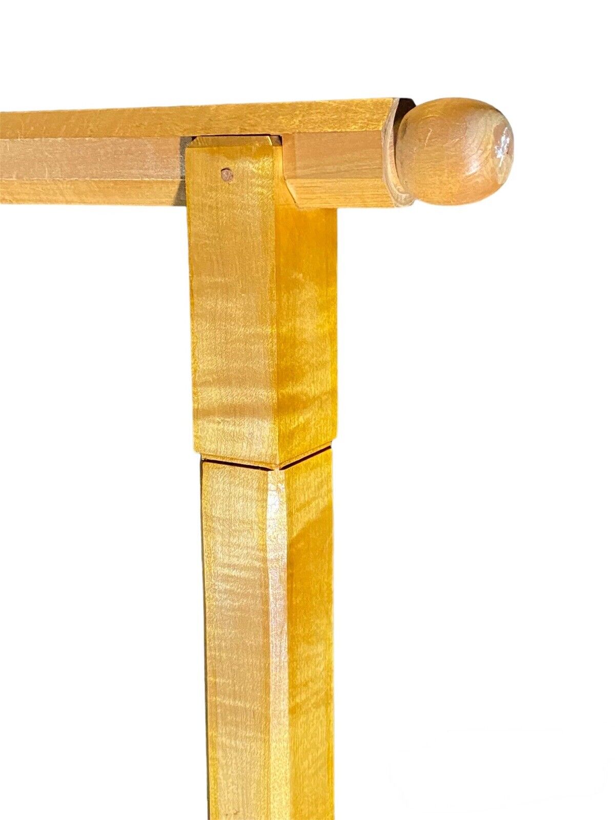Vintage Tiger Maple Clothes Rack / Garment Rack