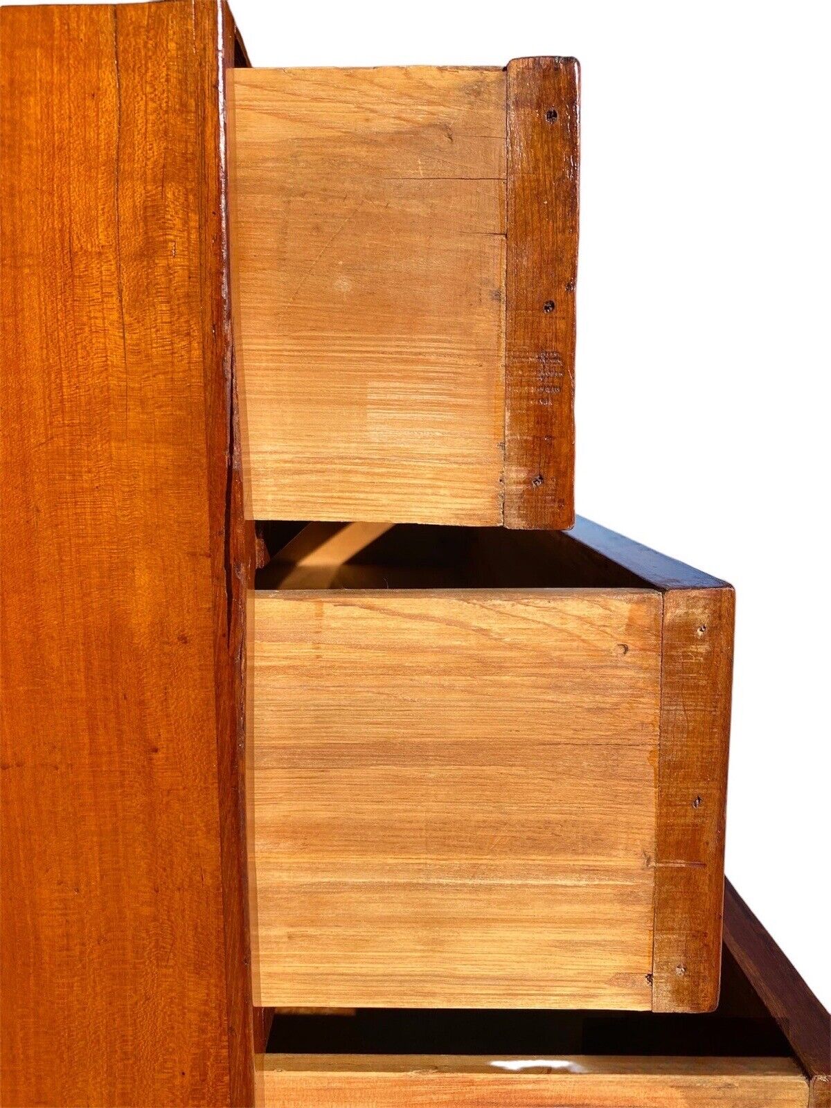 Antique Cherry & Tiger Maple Hepplewhite Chest of Drawers - Spooner & Fitts