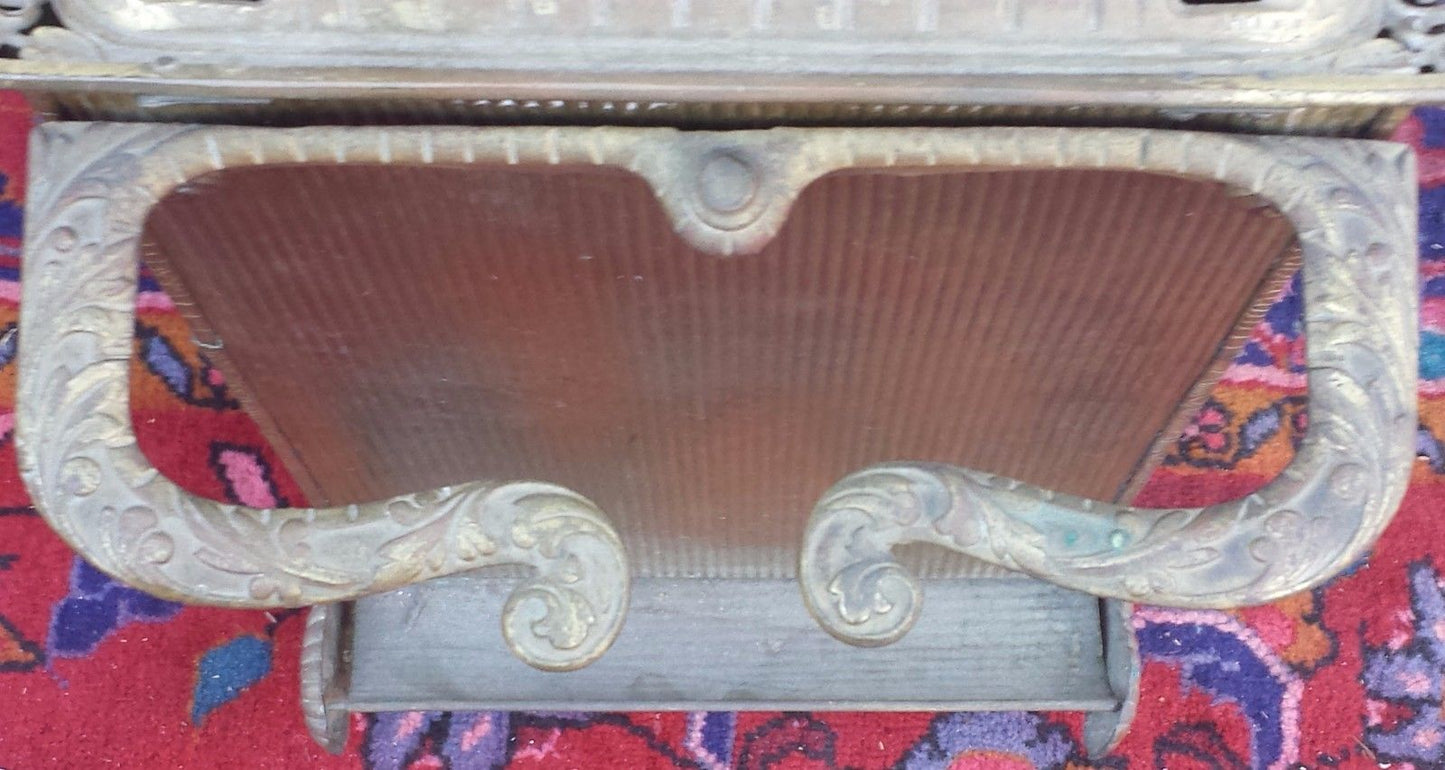 OUTSTANDING VICTORIAN BRASS COAL HOD WITH FULL BODIED FLYING DRAGONS-SPECIAL!
