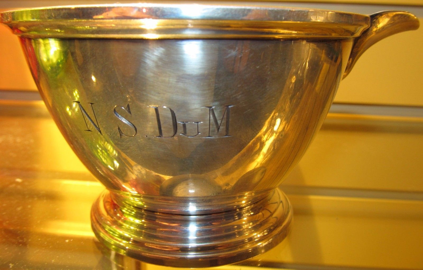 STERLING SILVER BRANDY WARMER BY SHREVE, CRUMP & LOW