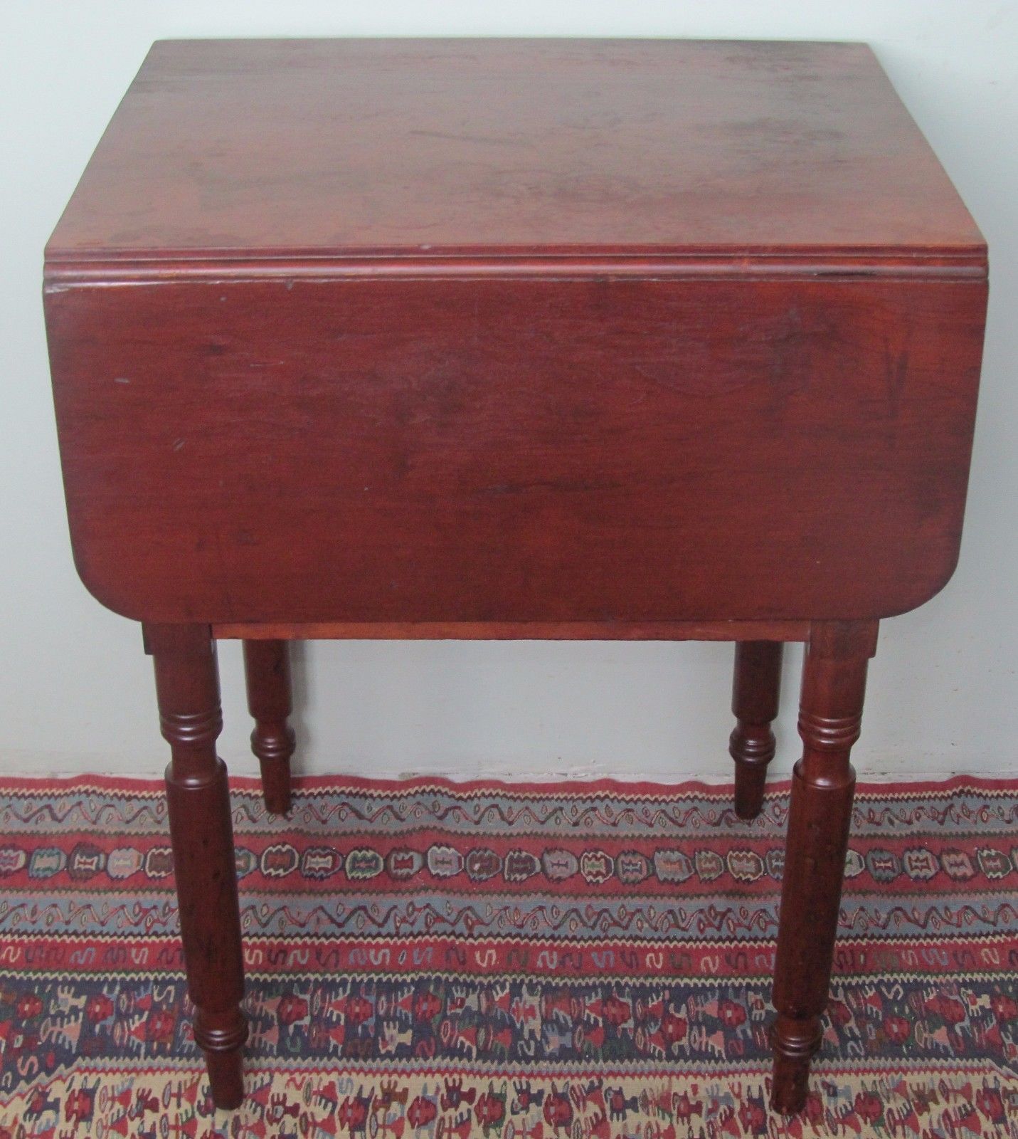 EARLY 19TH CENTURY SHERATON MID ATLANTIC CHERRY WORK TABLE
