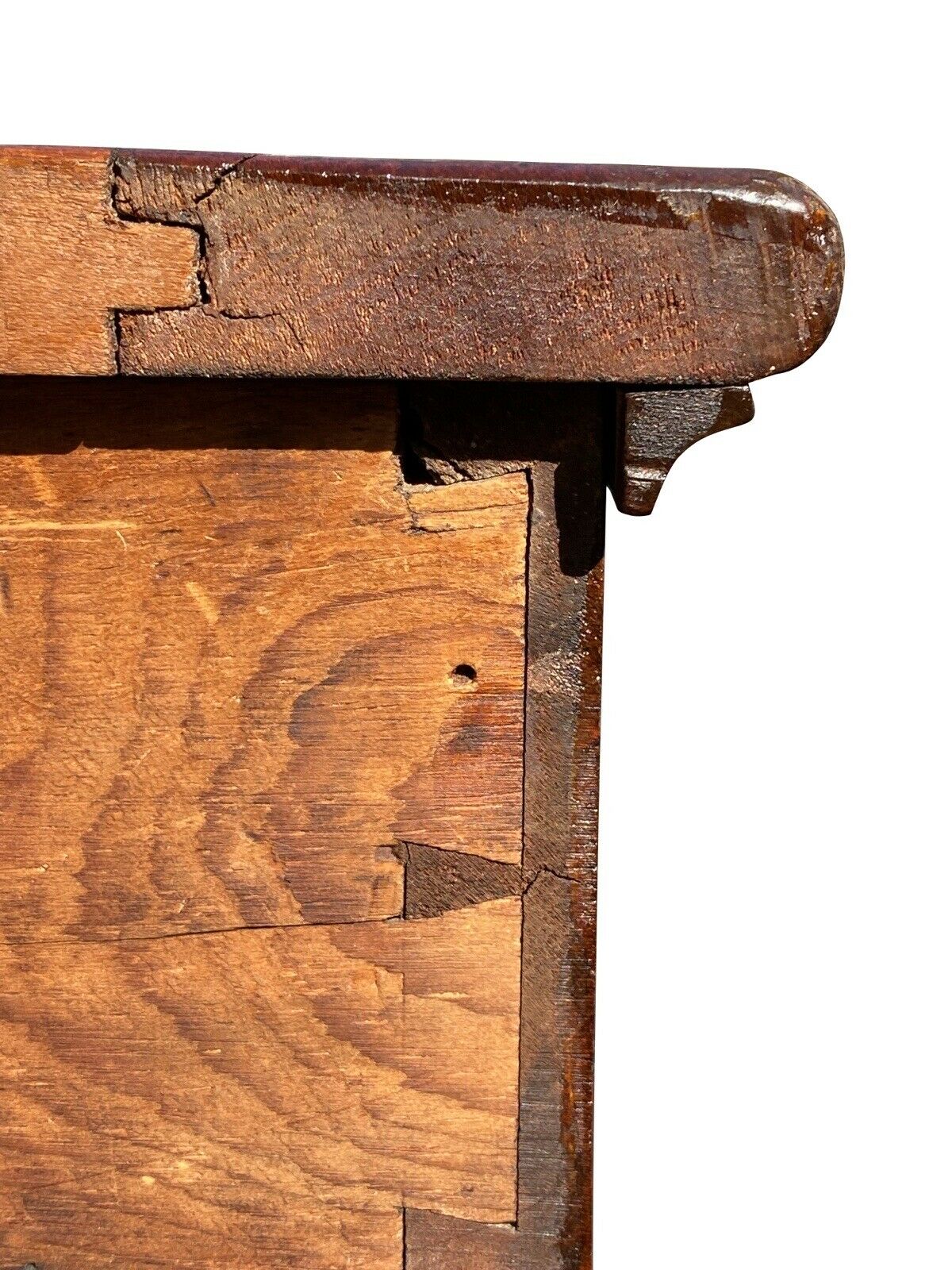 18th C Antique Pennsylvania Chippendale Cherry Blanket Box / Chest