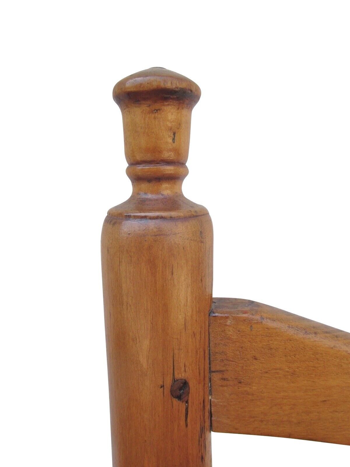 18th Century New England Queen Anne Side Chair With Yolk Crest & Button Feet