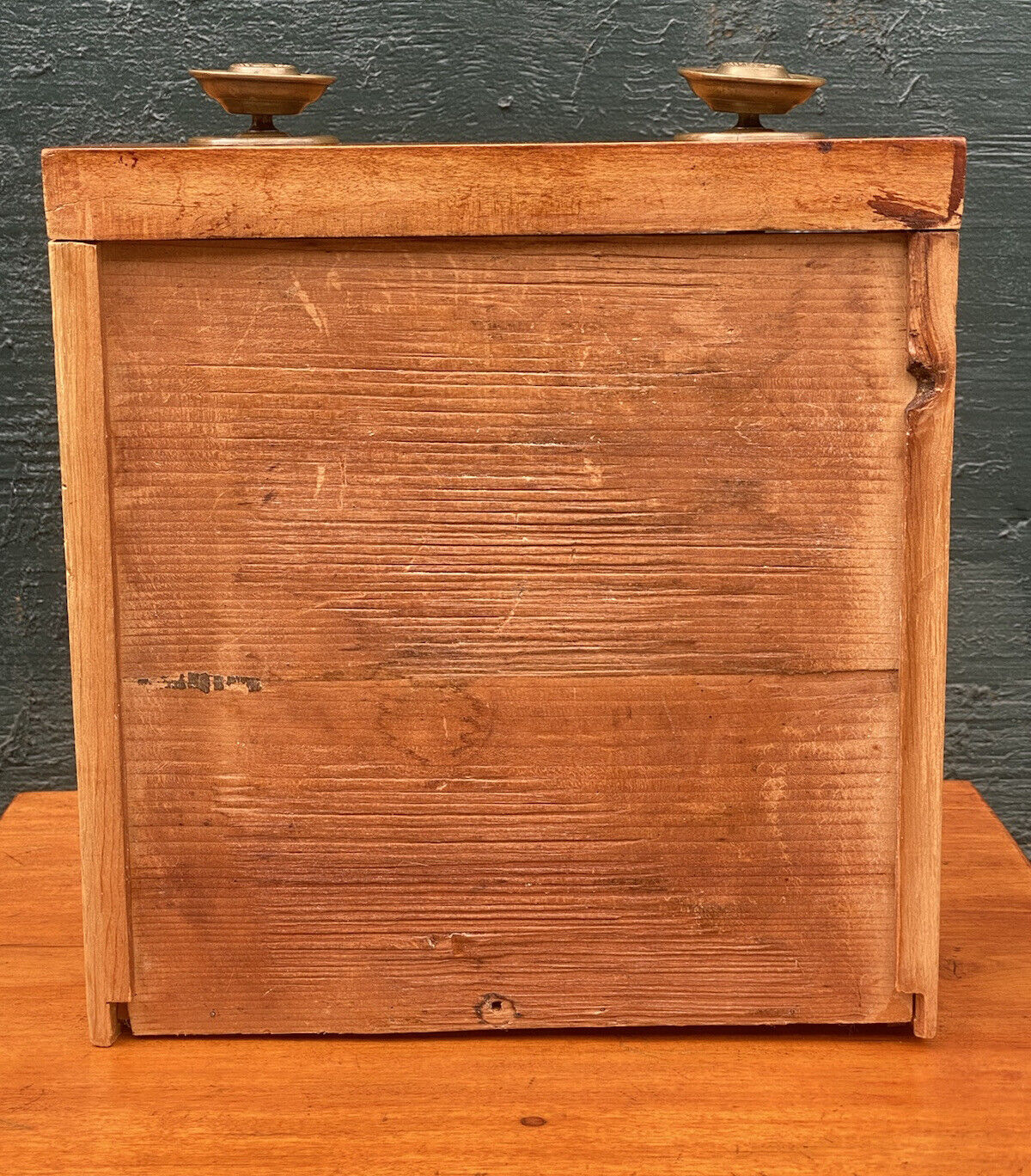 19th C Antique Federal Period Cherry & Tiger Maple Worktable / Nightstand