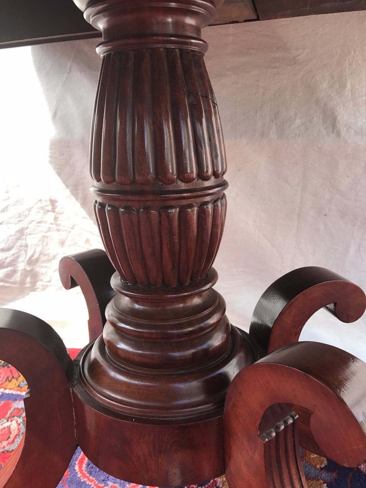 LATE FEDERAL PERIOD CLASSICAL GAME TABLE ATTRIBUTED TO ISSAC VOSE BOSTON