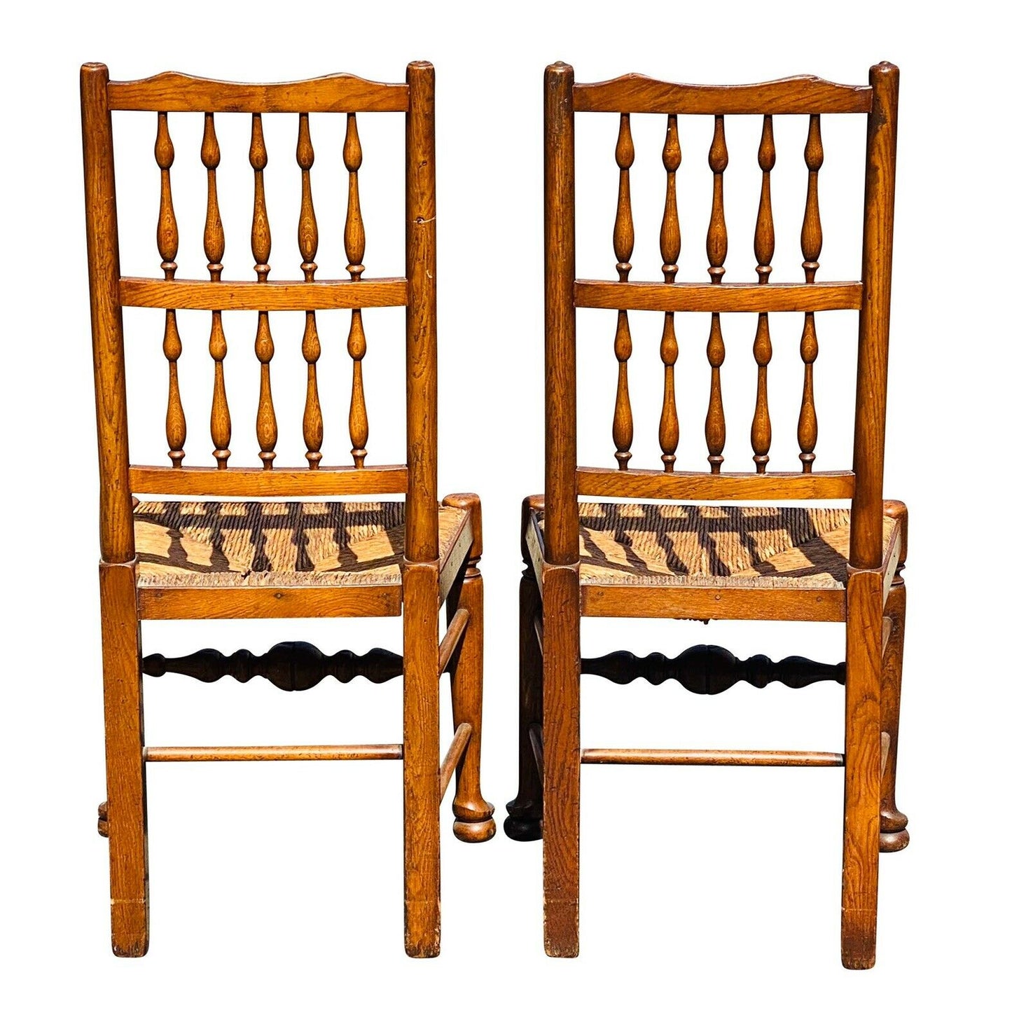 19TH C SET OF 6 ANTIQUE WILLIAM & MARY / QUEEN ANNE STYLE DINING CHAIRS