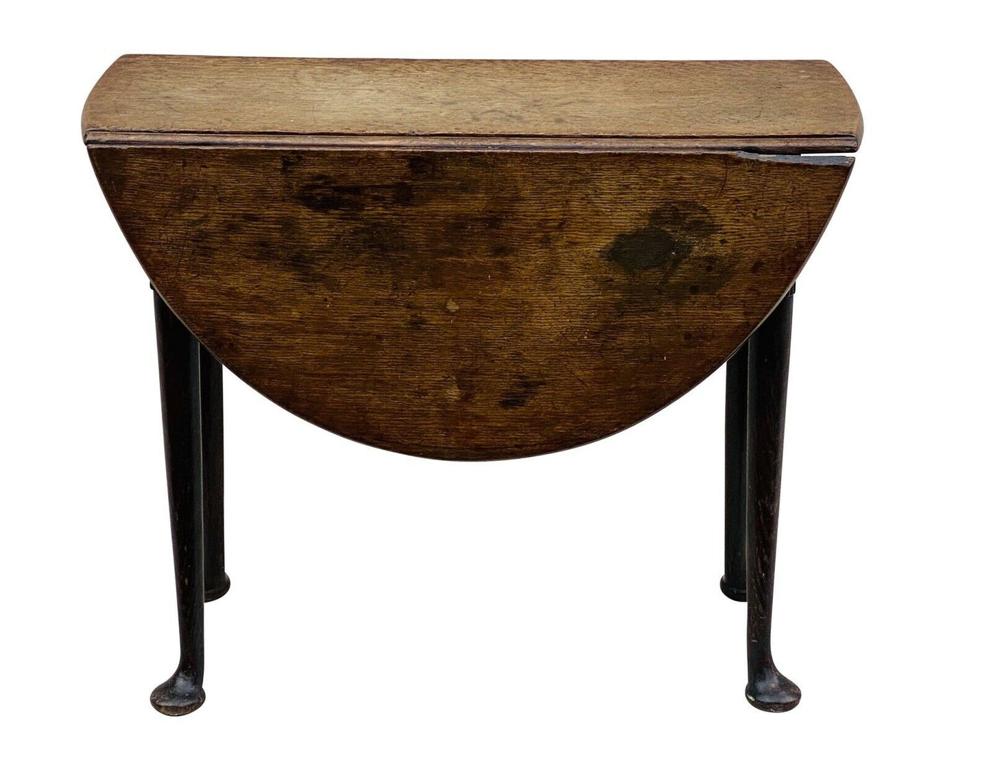 18TH C ANTIQUE QUEEN ANNE DROP LEAF TABLE