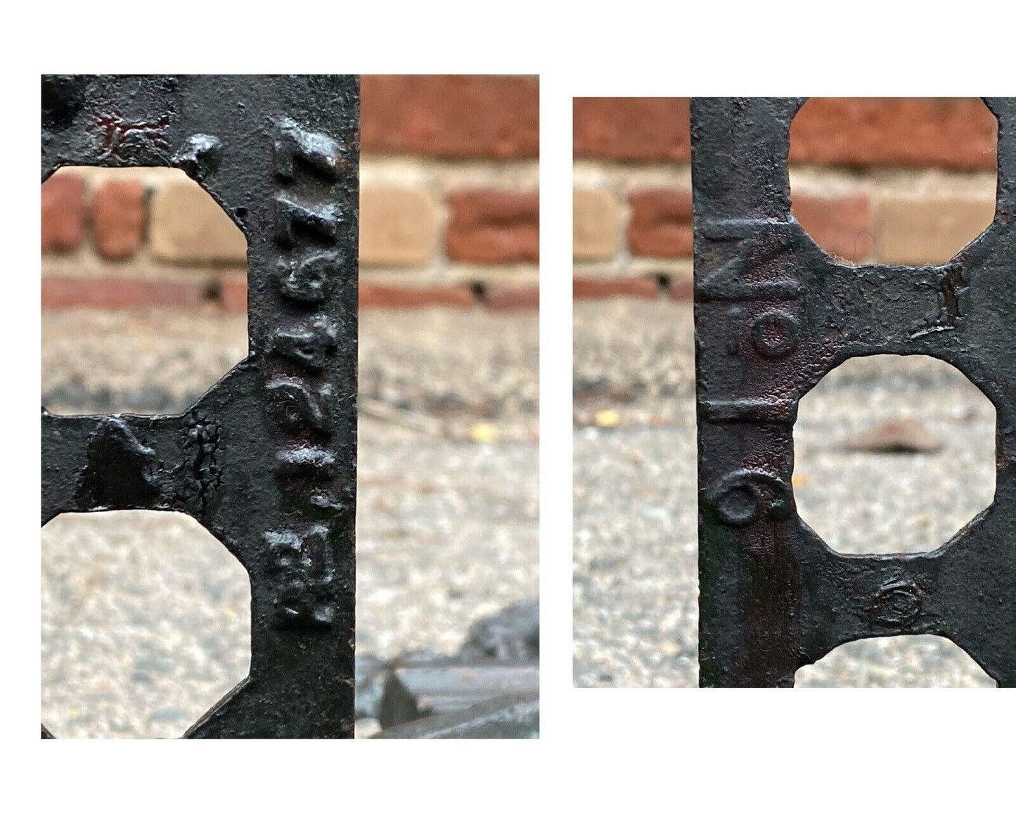 19th C Antique Victorian Cast Iron Umbrella Stand ~ Robert Burns & Highland Mary