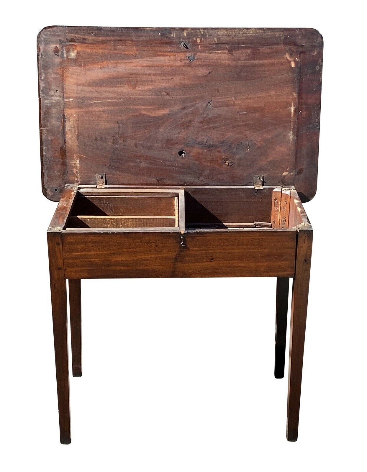 18TH C ANTIQUE CHIPPENDALE MAHOGANY SOFA TABLE / DRESSING TABLE