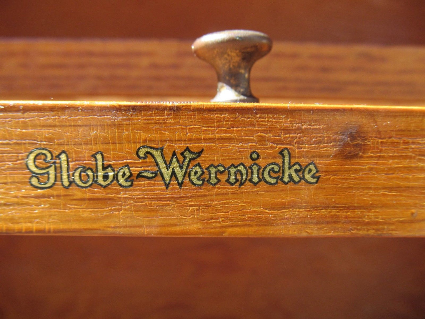 ARTS & CRAFTS GLOBE WERNICKE TIGER OAK MISSION BARRISTER BOOKCASE-EXTRA CHOICE