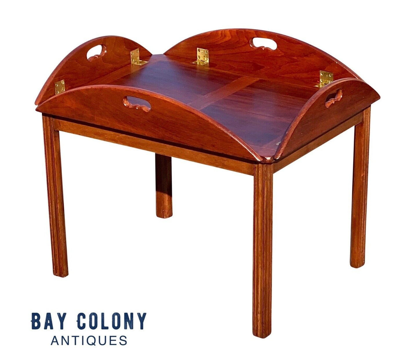 20th C Vintage Mahogany Chippendale Style Butlers Table / Coffee Table