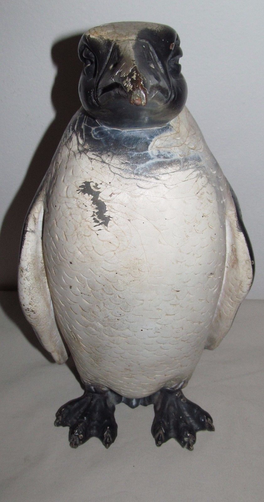 1920'S ANTIQUE HAND PAINTED COOPER PENGUIN-CLICQUOT CLUB SODA ADVERTISING MASCOT