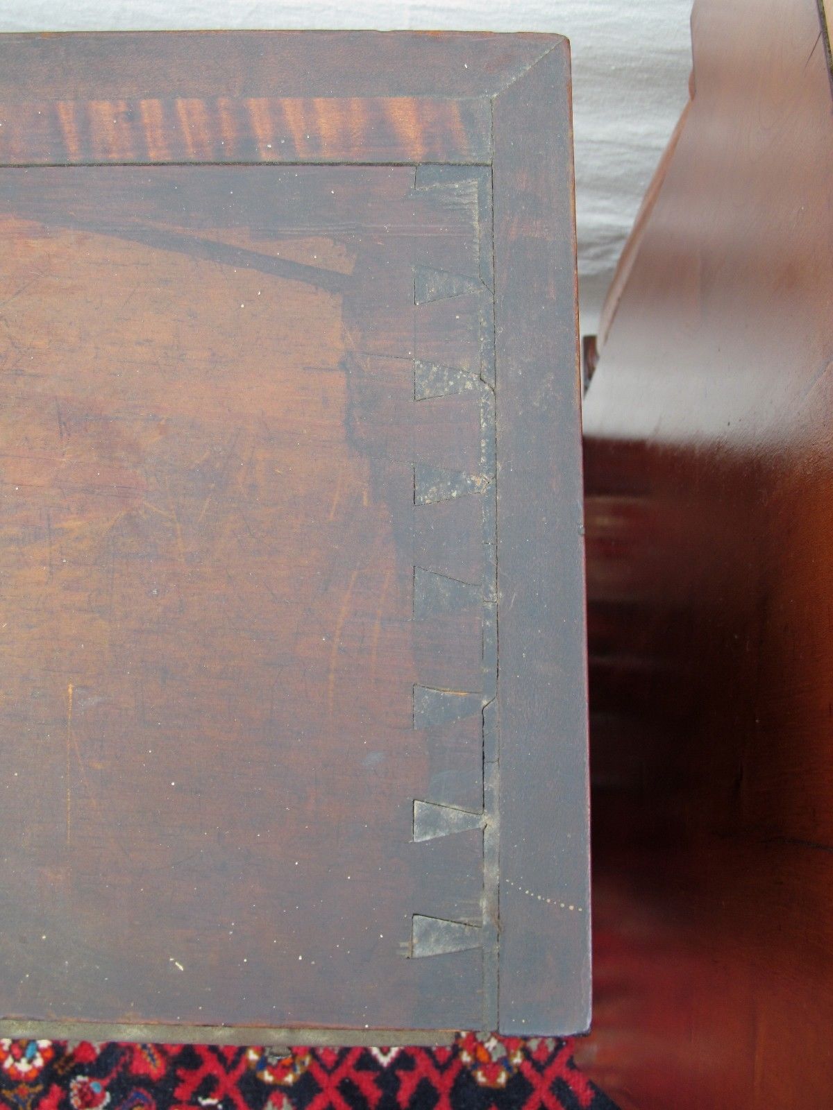 EXCEPTIONAL 18TH CENTURY TIGER MAPLE FEDERAL DESK-PORTSMOUTH NEW HAMPSHIRE