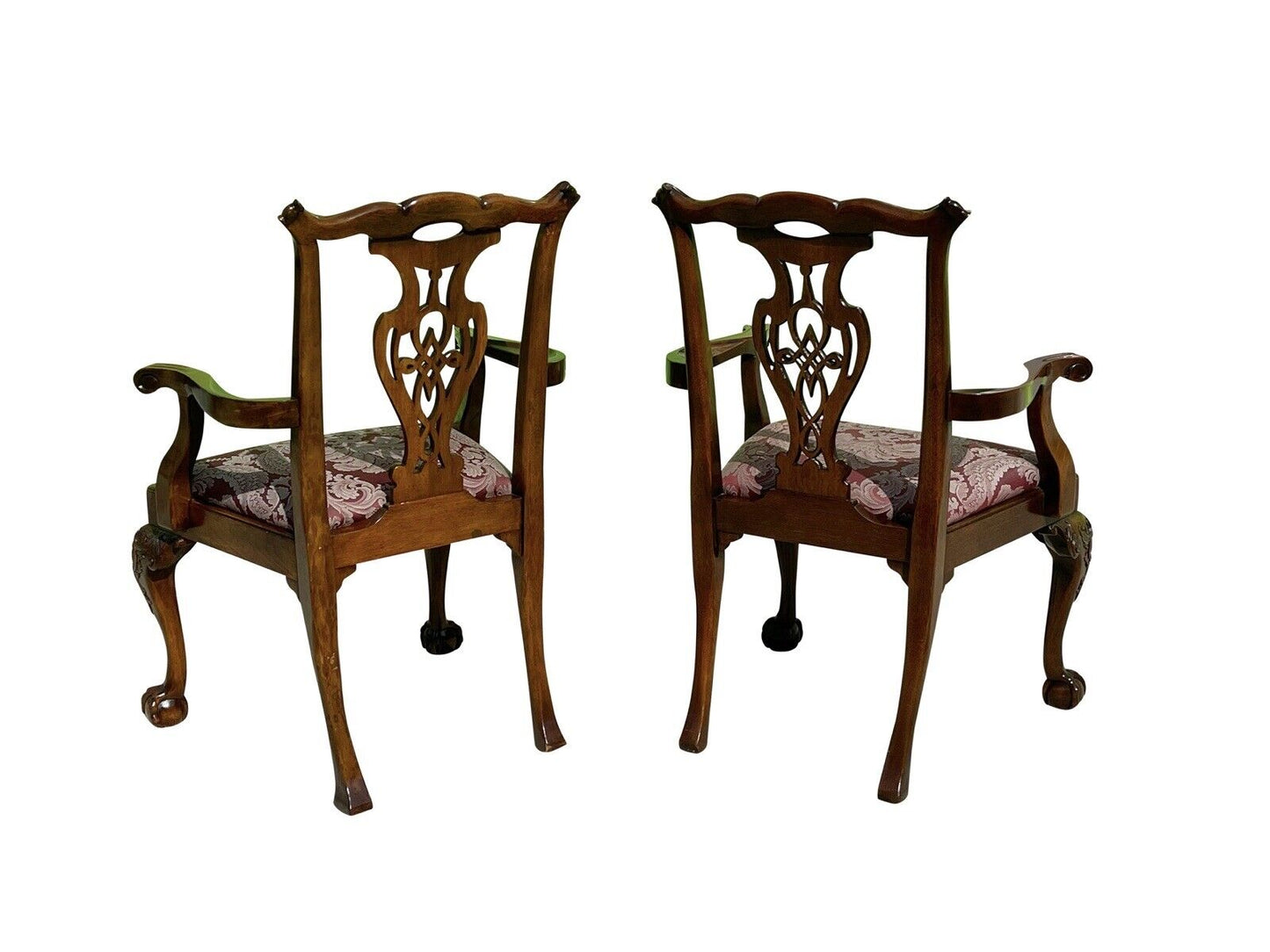 Set of Six Chippendale Philadelphia Style Mahogany Tasselback Dining Chairs
