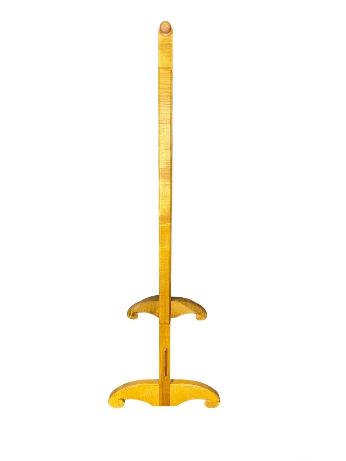 Vintage Tiger Maple Clothes Rack / Garment Rack