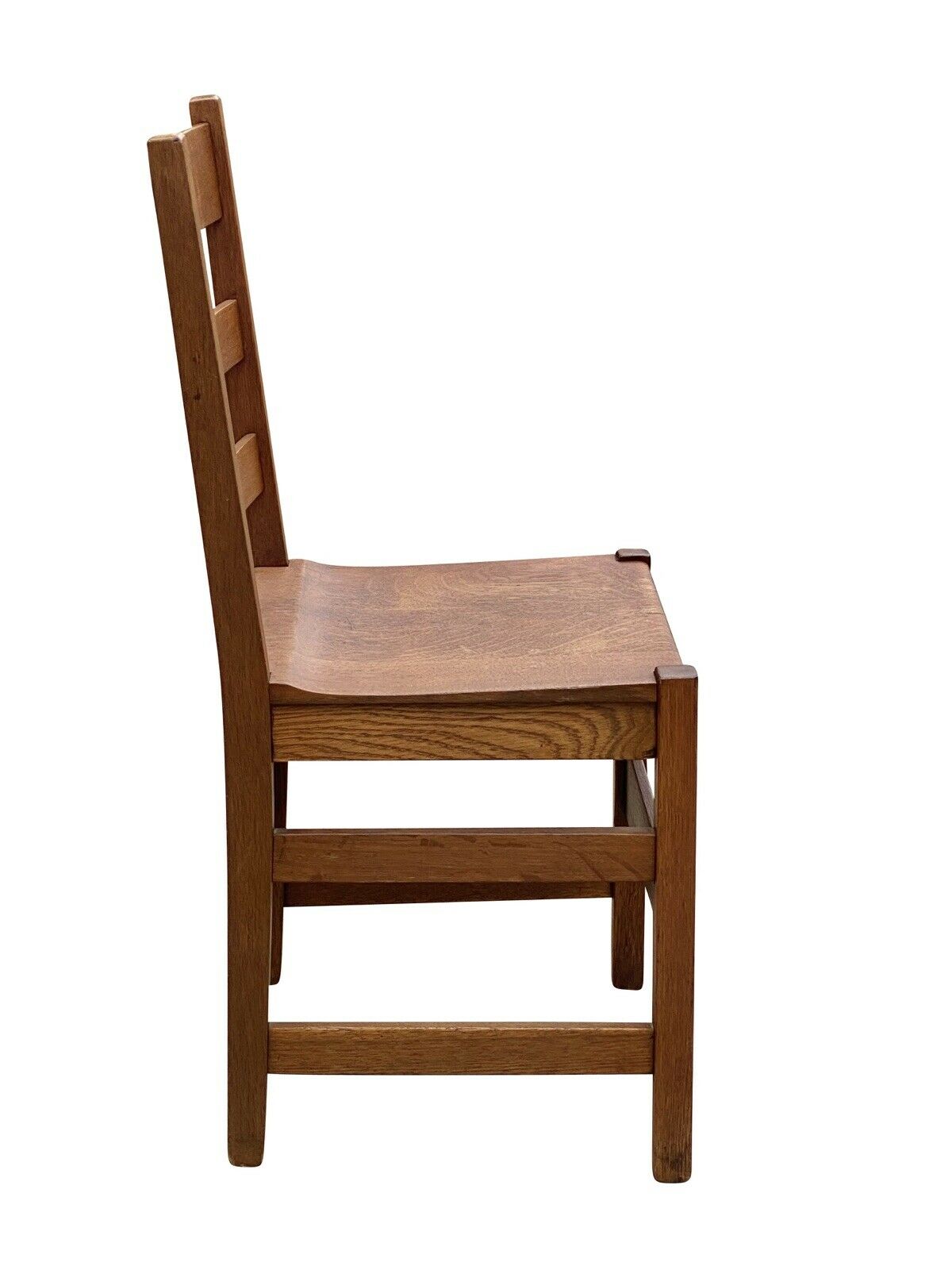 20TH C ANTIQUE L & JG STICKLEY TIGER OAK SIDE CHAIR #950