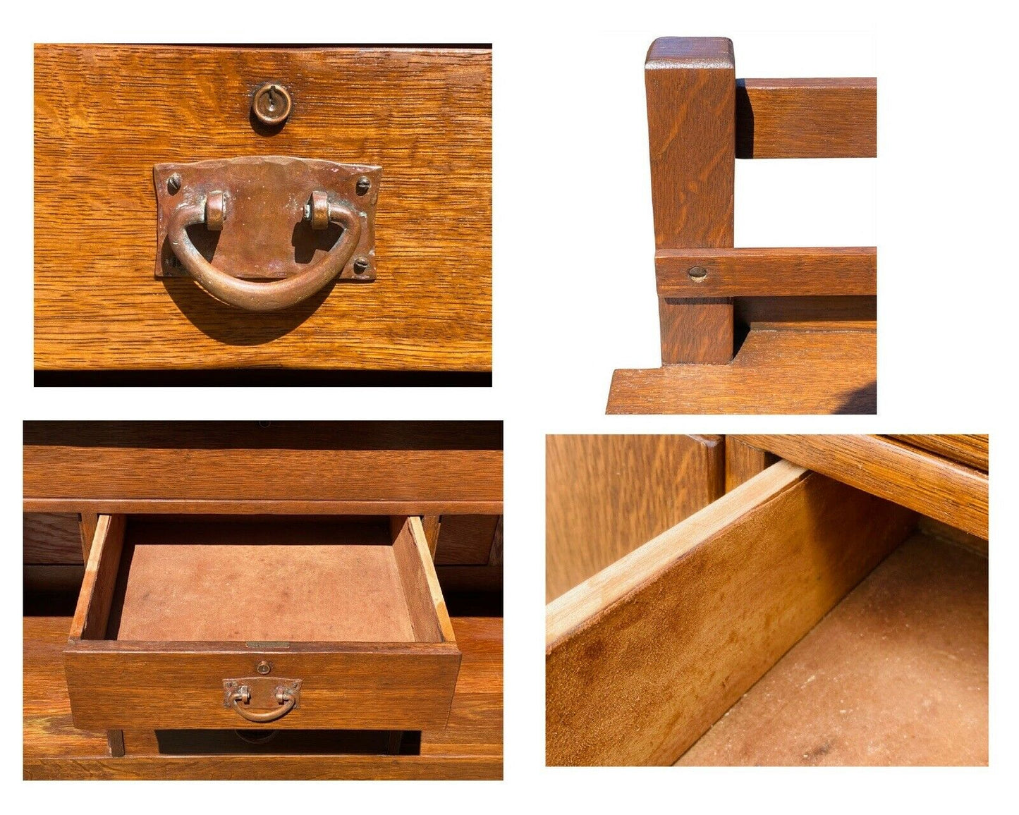 20th C Antique Arts & Crafts Gustav Stickley Sideboard #816 - Rare Paper Label