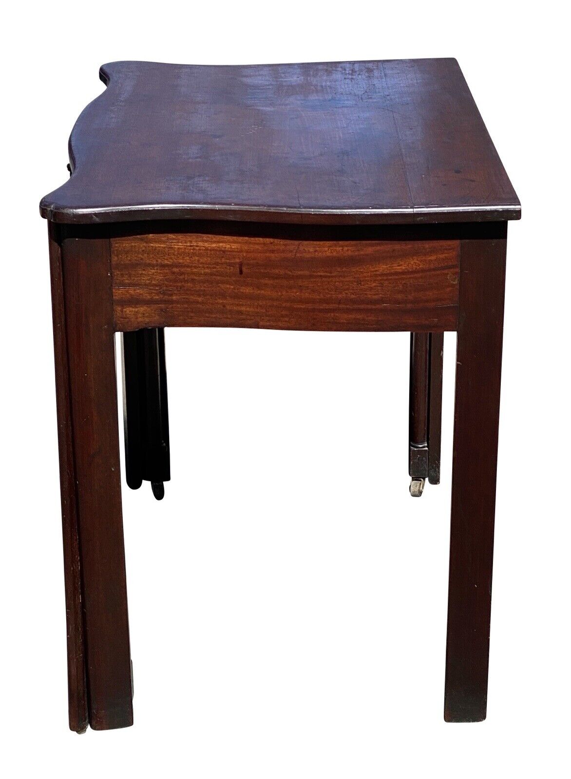 18th C Antique Irish Chippendale Mahogany Writing Desk / Dressing Table - Lowboy