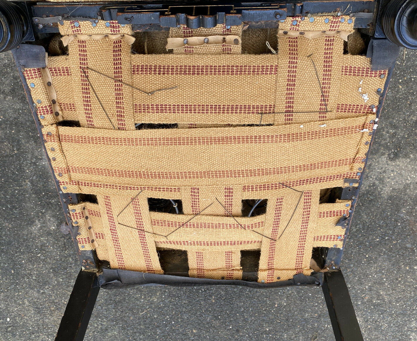 19TH C ANTIQUE EASTLAKE VICTORIAN EBONIZED PARLOR CHAIR