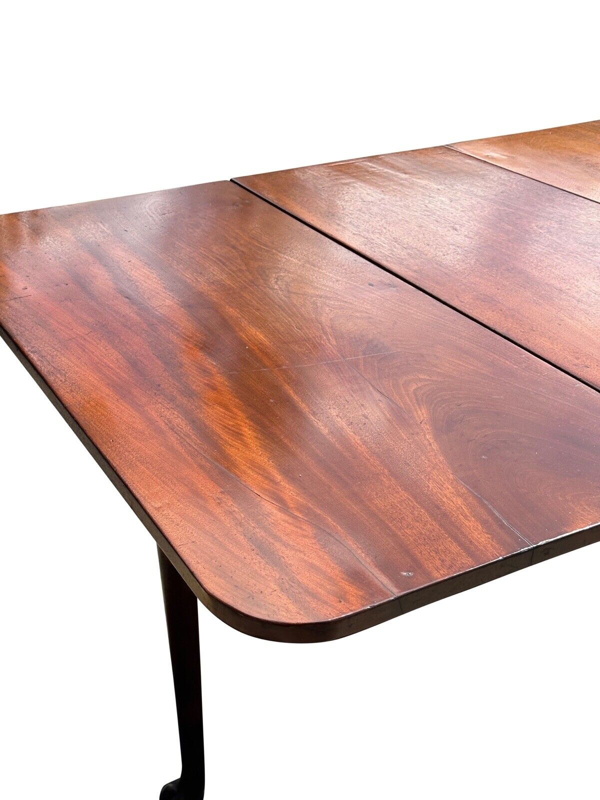 18th Century Queen Anne Boston Mahogany Dropleaf Dining Table Circa 1760 - 1780