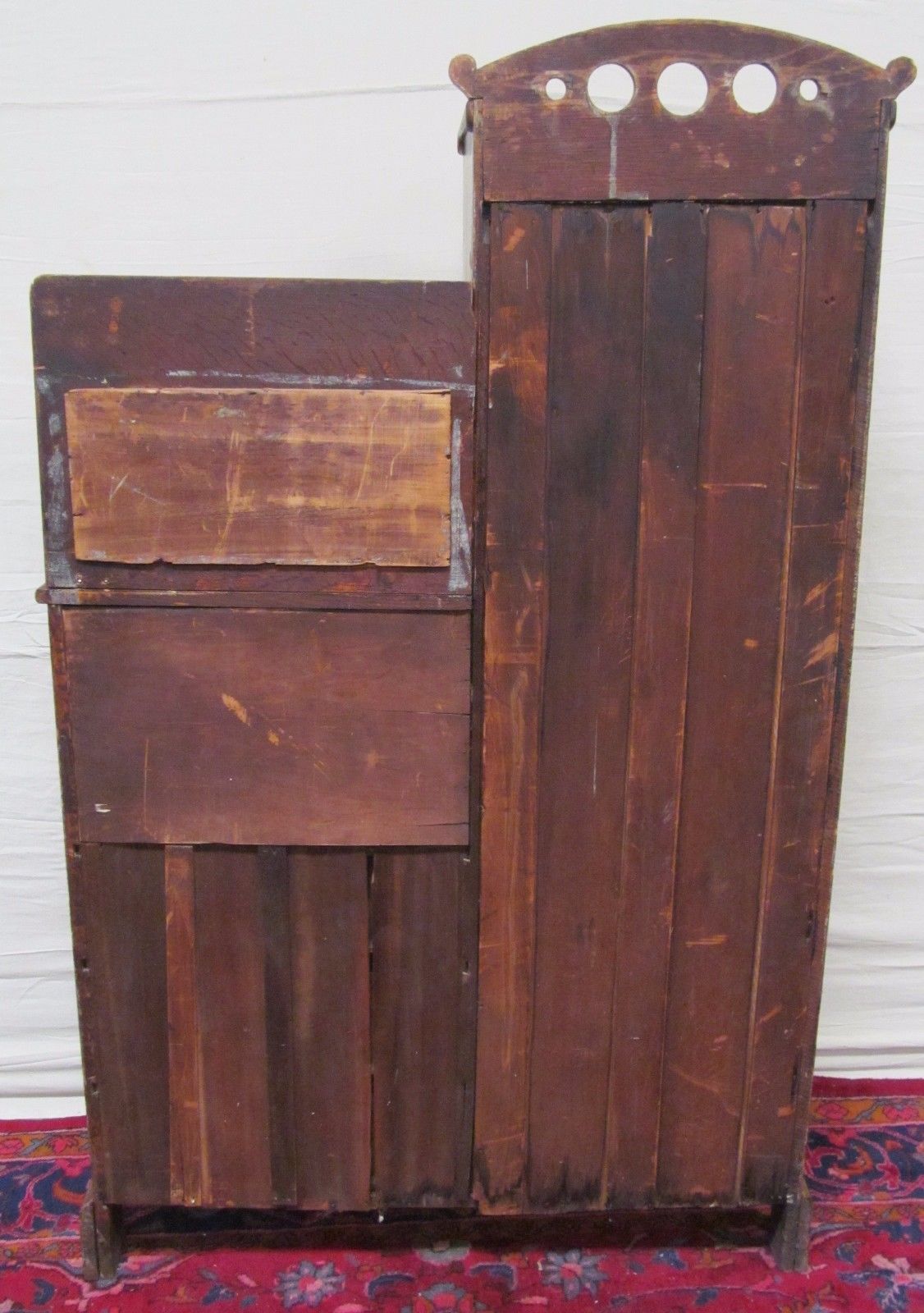 VICTORIAN 19TH CENTURY OAK SIDE BY SIDE DESK WITH BRASS HARDWARE