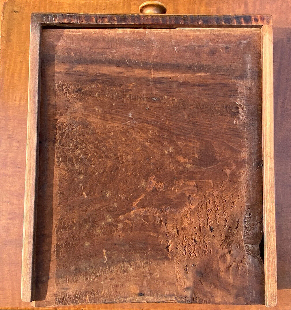 19th C Antique New England Sheraton Tiger Maple Single Drawer Stand / End Table