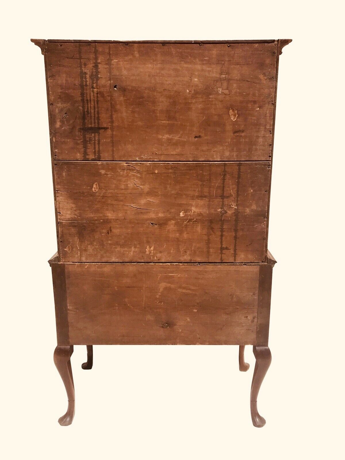 18TH C ANTIQUE QUEEN ANNE PERIOD PHILADELPHIA WALNUT HIGHBOY DRESSER / CHEST