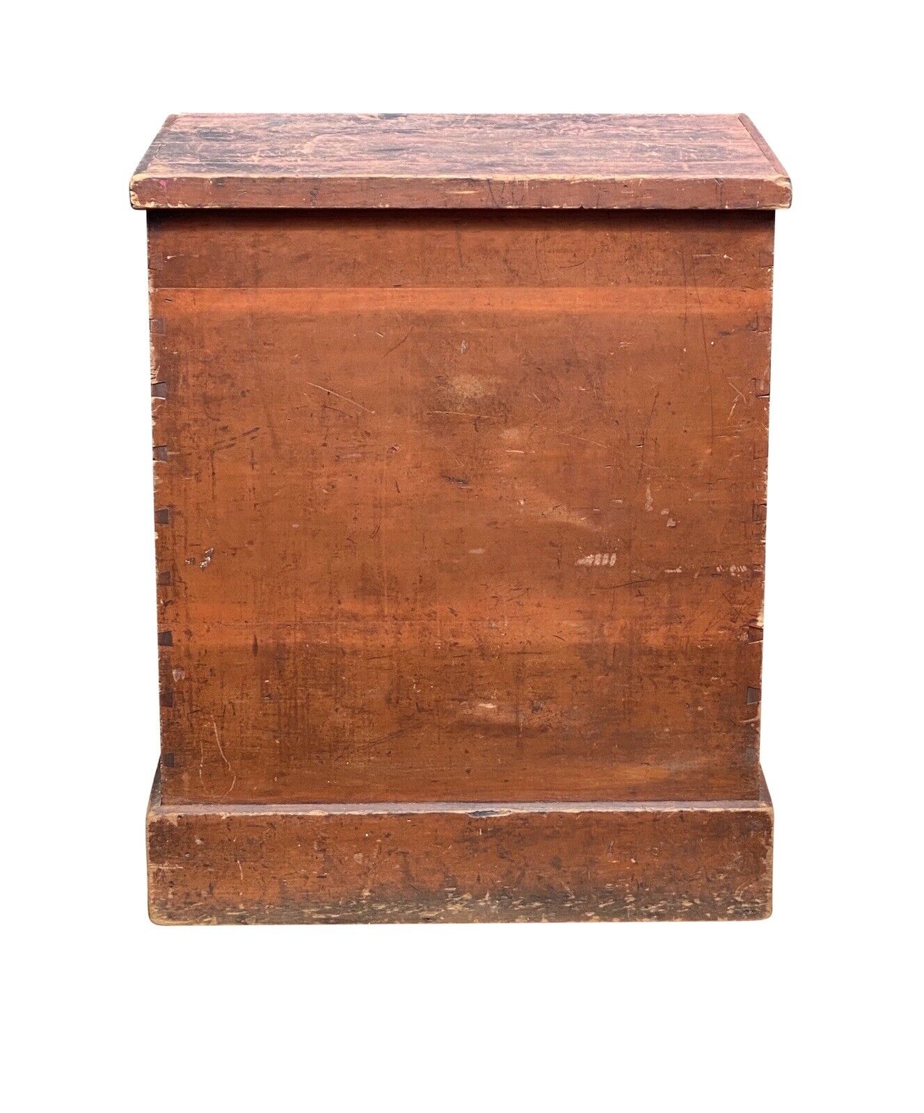 19th C Antique Country Primitive Pine Grain Bin / Lift Top Chest