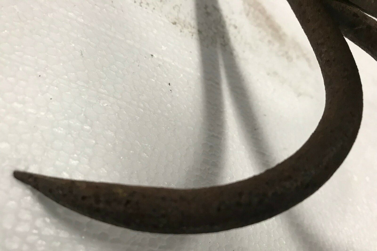 EARLY 19TH C. CAST IRON 4 PRONG GAME HOOK - KITCHEN IRON