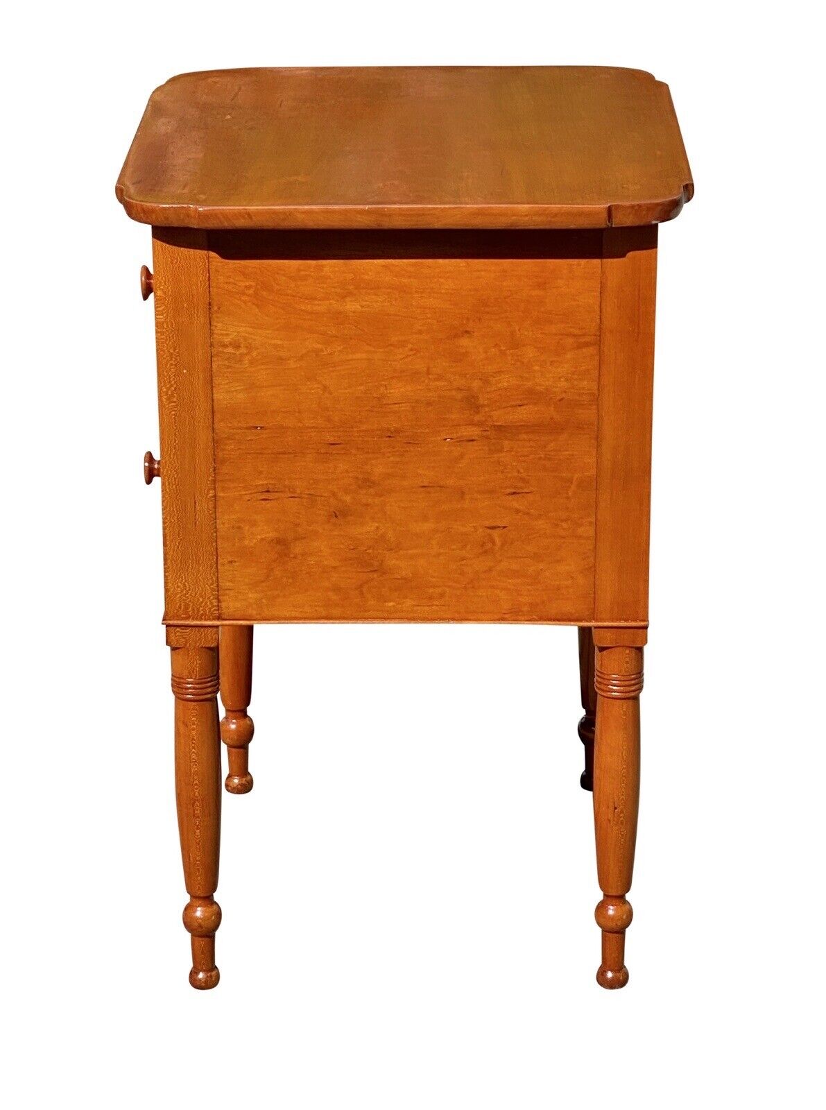 Early 19th Century Antique Federal Kentucky Cherry Inlaid Work Table - Very Rare
