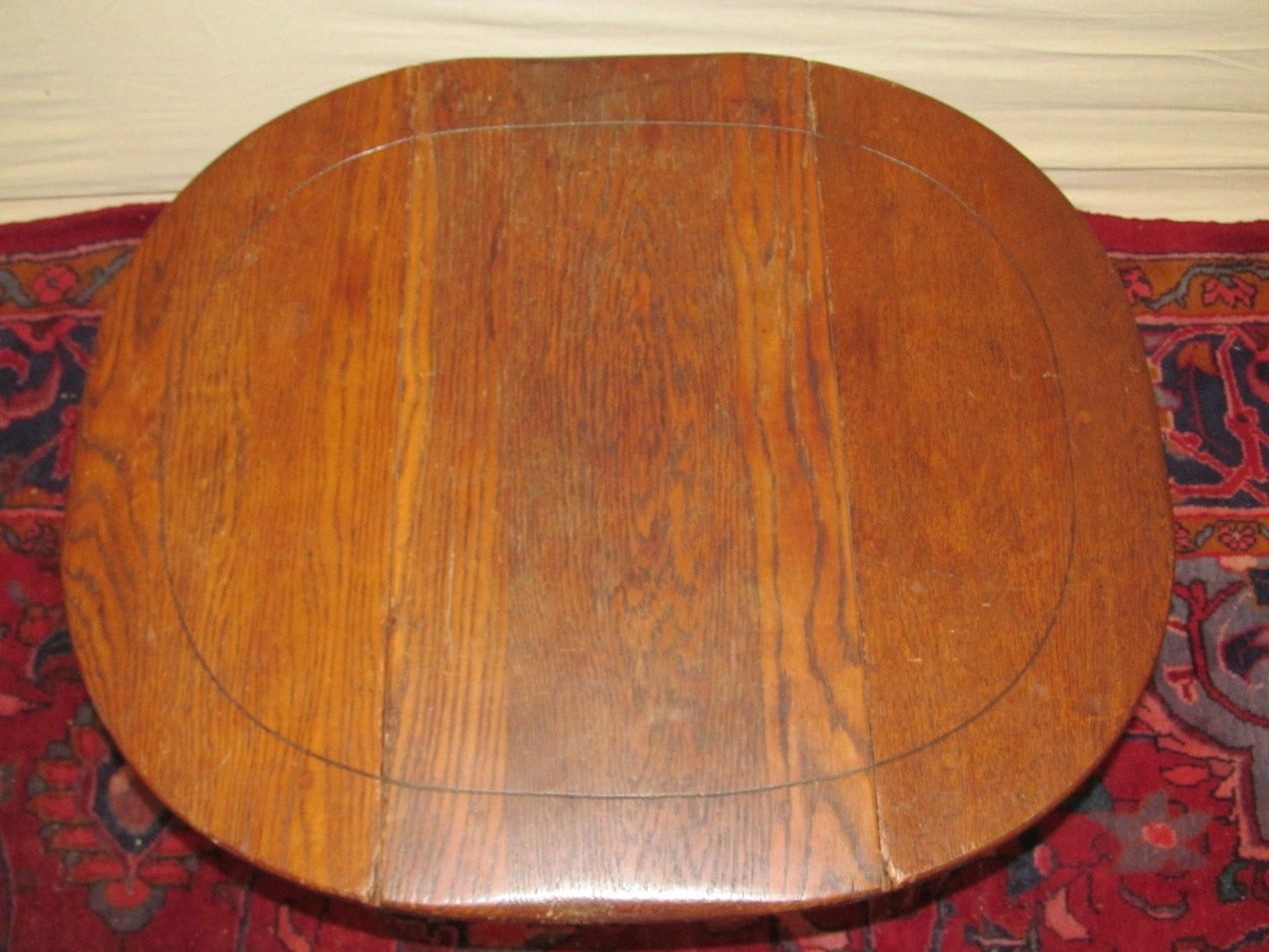 ANTIQUE KITTINGER WILLIAM & MARY STYLE OAK BUTTERFLY TABLE