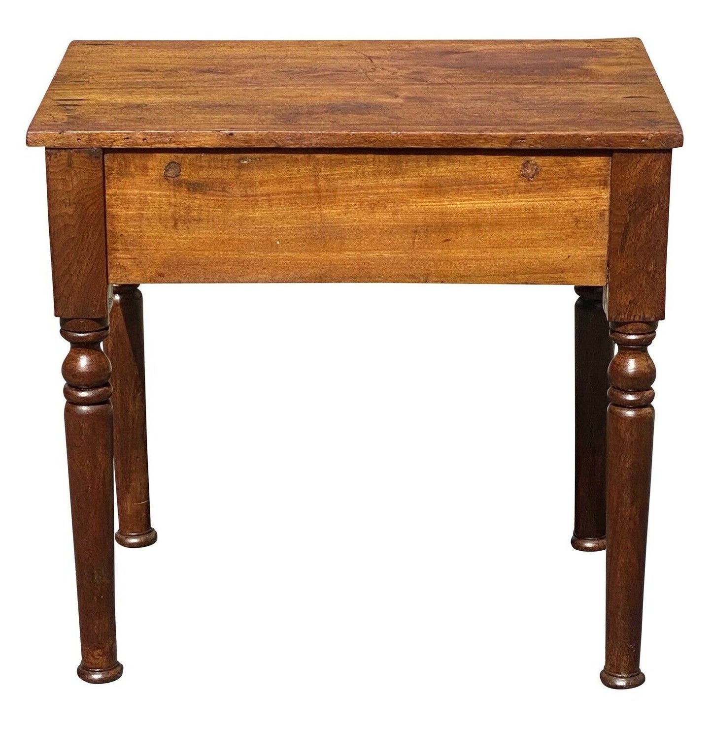 18TH C ANTIQUE FEDERAL PERIOD VIRGINIA WALNUT 1 DRAWER WORK TABLE / NIGHTSTAND