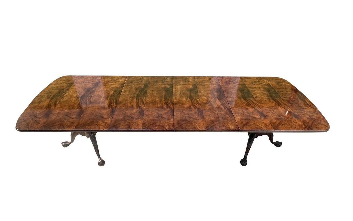 Chippendale Style Mahogany Ball & Claw Carved Dining Table by Henredon - 10 Feet