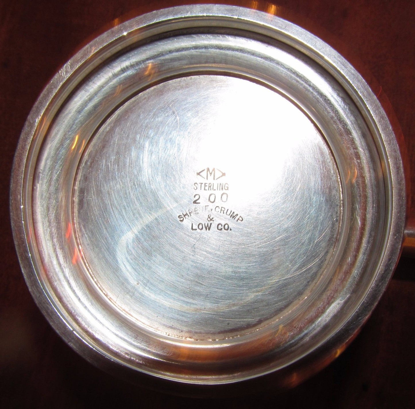 STERLING SILVER BRANDY WARMER BY SHREVE, CRUMP & LOW
