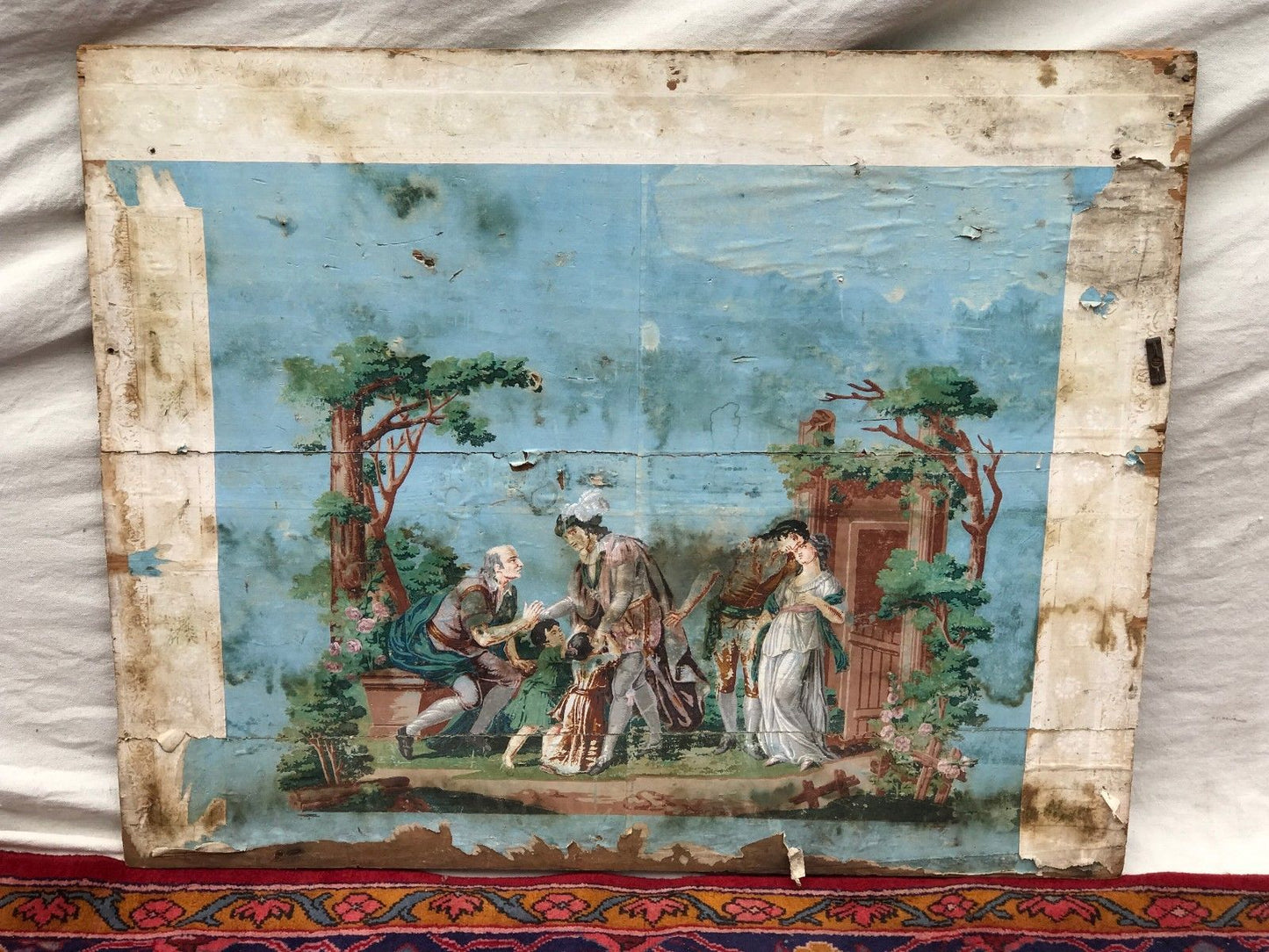 19TH CENTURY ANTIQUE FIREBOARD