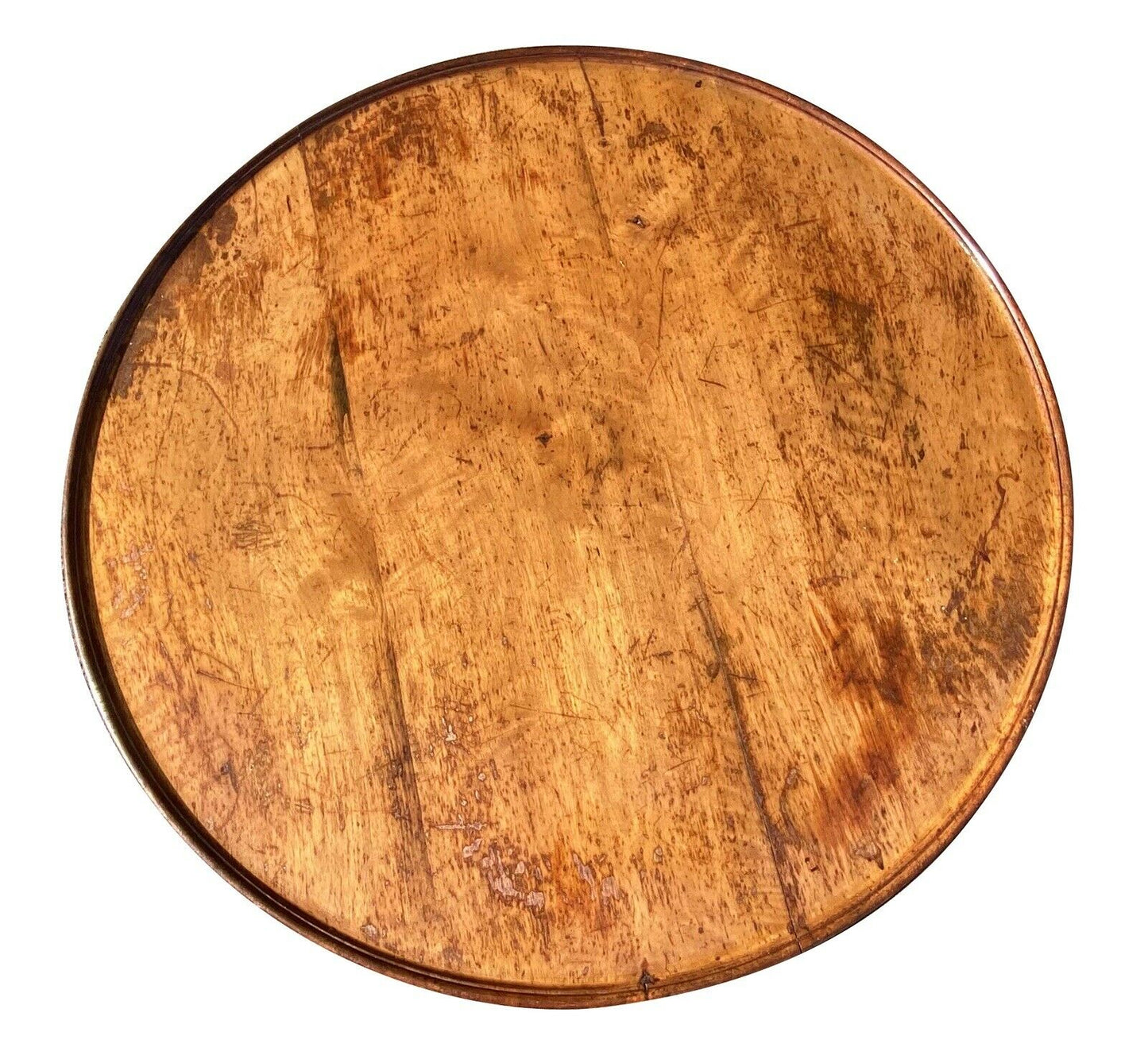 18th C Antique Philadelphia Chippendale Walnut Dish Top Tea Table - Tilt Top