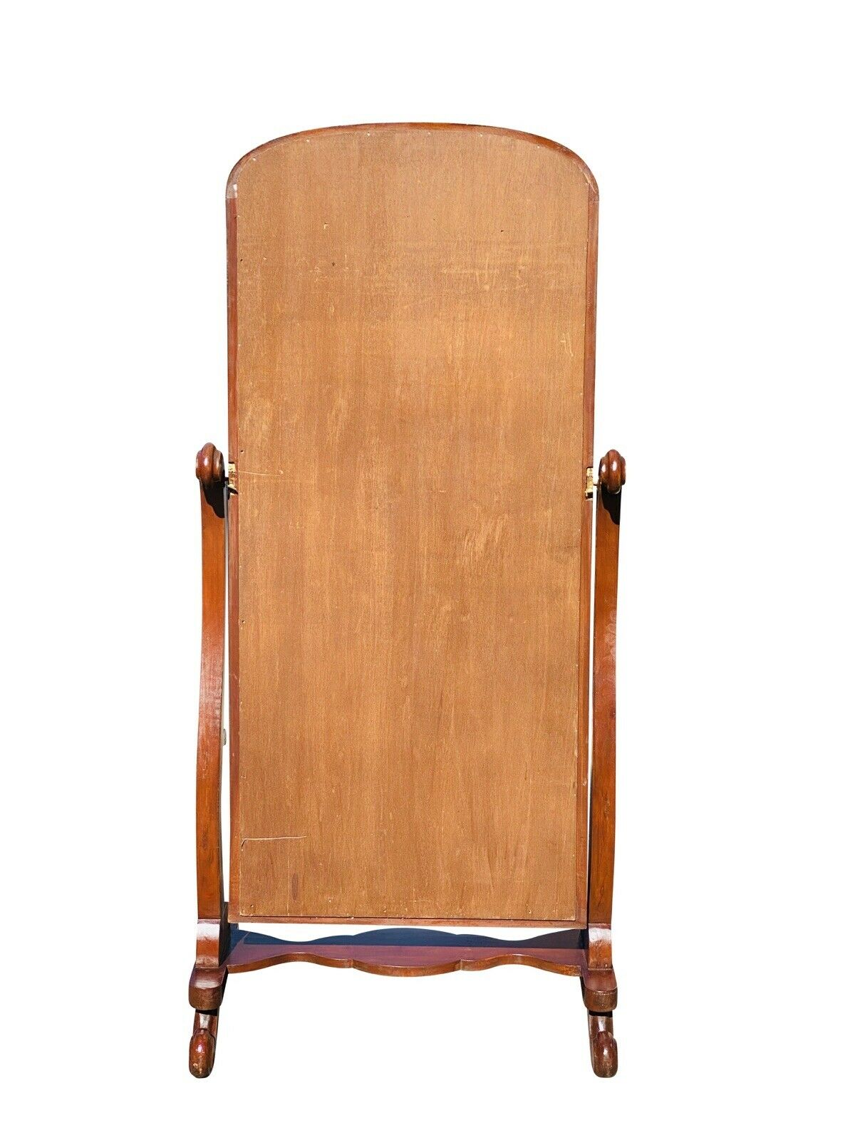 19TH C ANTIQUE CLASSICAL MAHOGANY CHEVAL FULL LENGTH DRESSING MIRROR