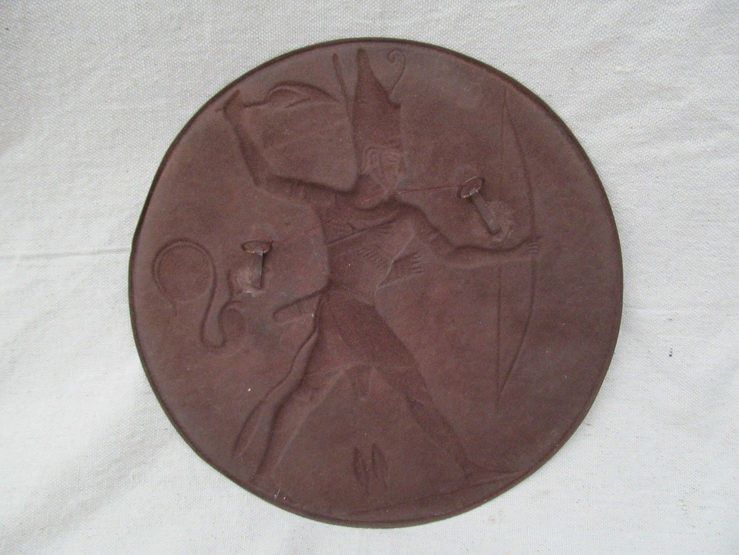 ARTS & CRAFTS STYLE COPPER EGYPTIAN REVIVAL WALL PLAQUE - A. GILLES