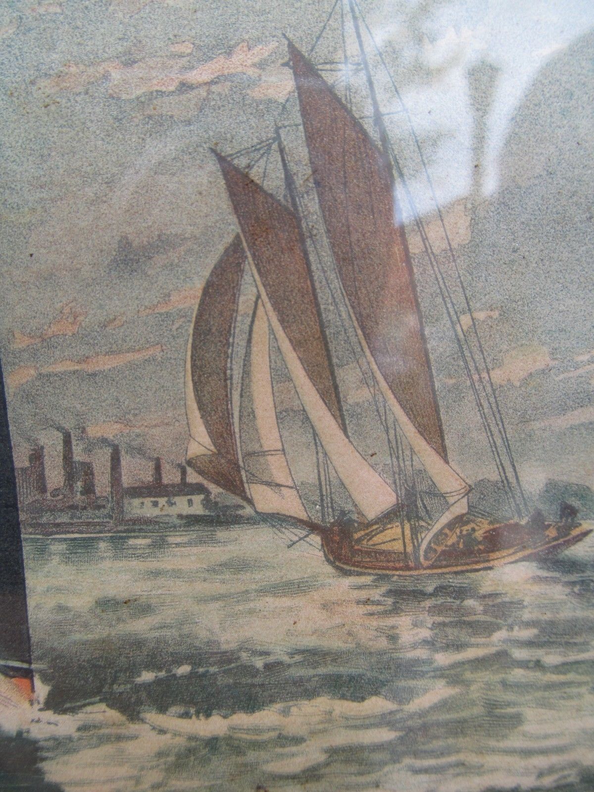 RARE A. HOEN BALTIMORE PRINT OF THE STEAMSHIP HOWARD