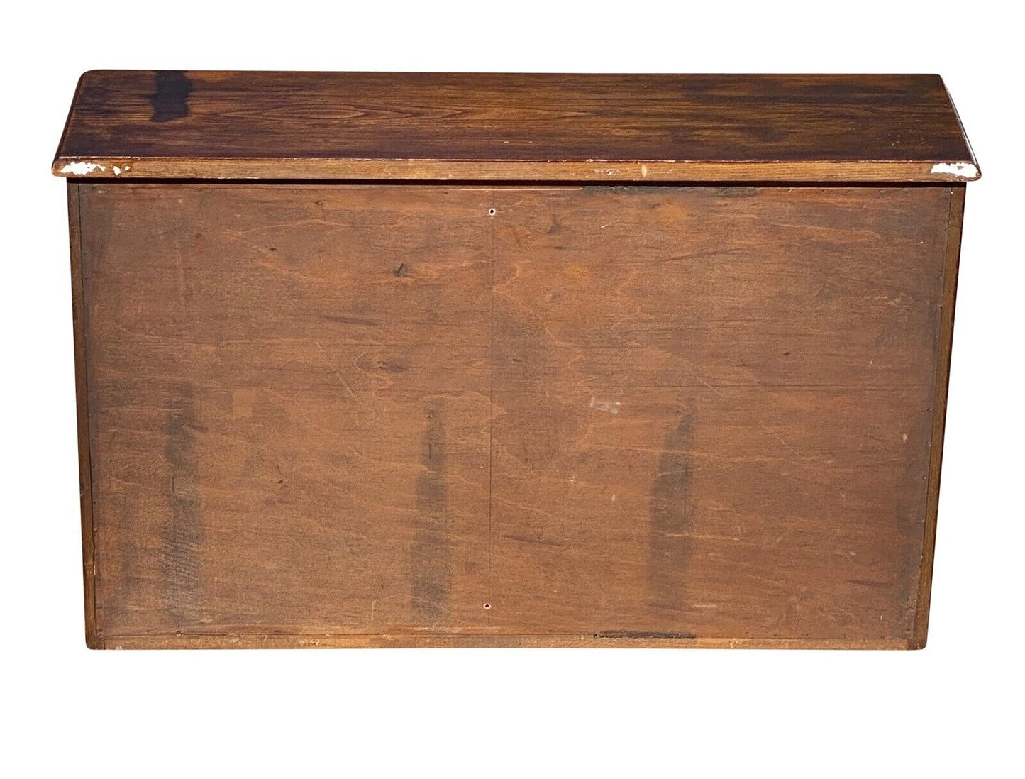 19th C Antique Victorian Oak Hanging Wall Cabinet / Cupboard