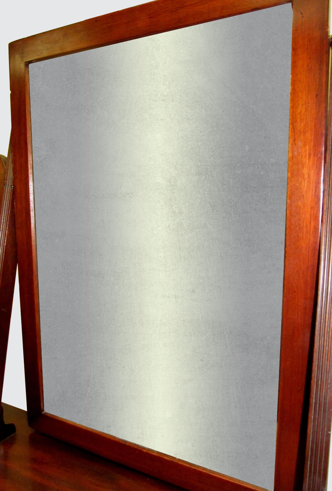 IMPORTANT FEDERAL MAHOGANY DRESSING MIRROR-JAMES HOY BOSTON 1815-1825