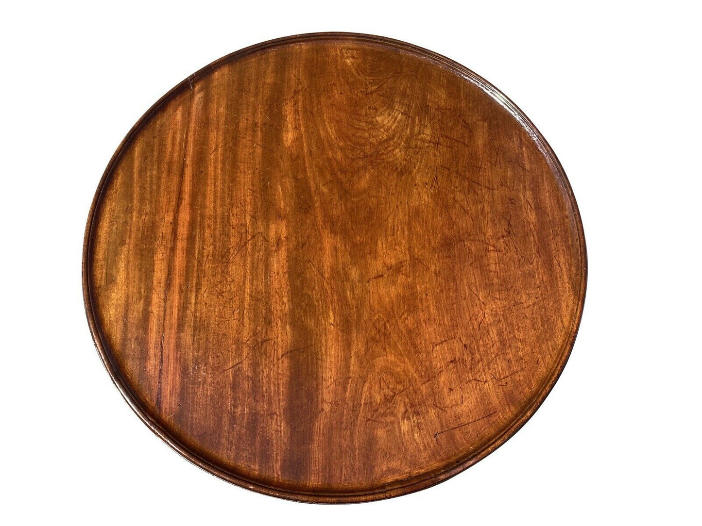 19th C Antique Queen Anne Style Mahogany Dish Top Tea Table - Philadelphia