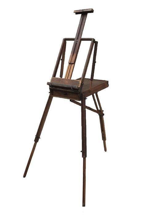 ANTIQUE 20TH C. FRENCH JULLIAN DESIGN INNOVA PORTABLE BOX EASEL ~ BOITE CHEVALET