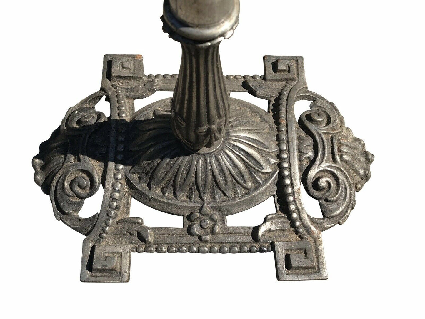 EARLY 20TH C ANTIQUE ART DECO NICKEL PLATED DRINK VALET / STAND